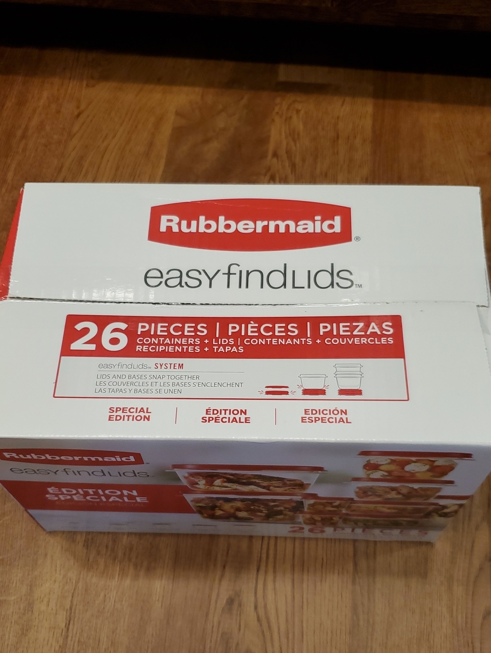 Rubbermaid Easy Find Lids Food Storage System with Red Lids - 26 Piece - Picture 3 of 8